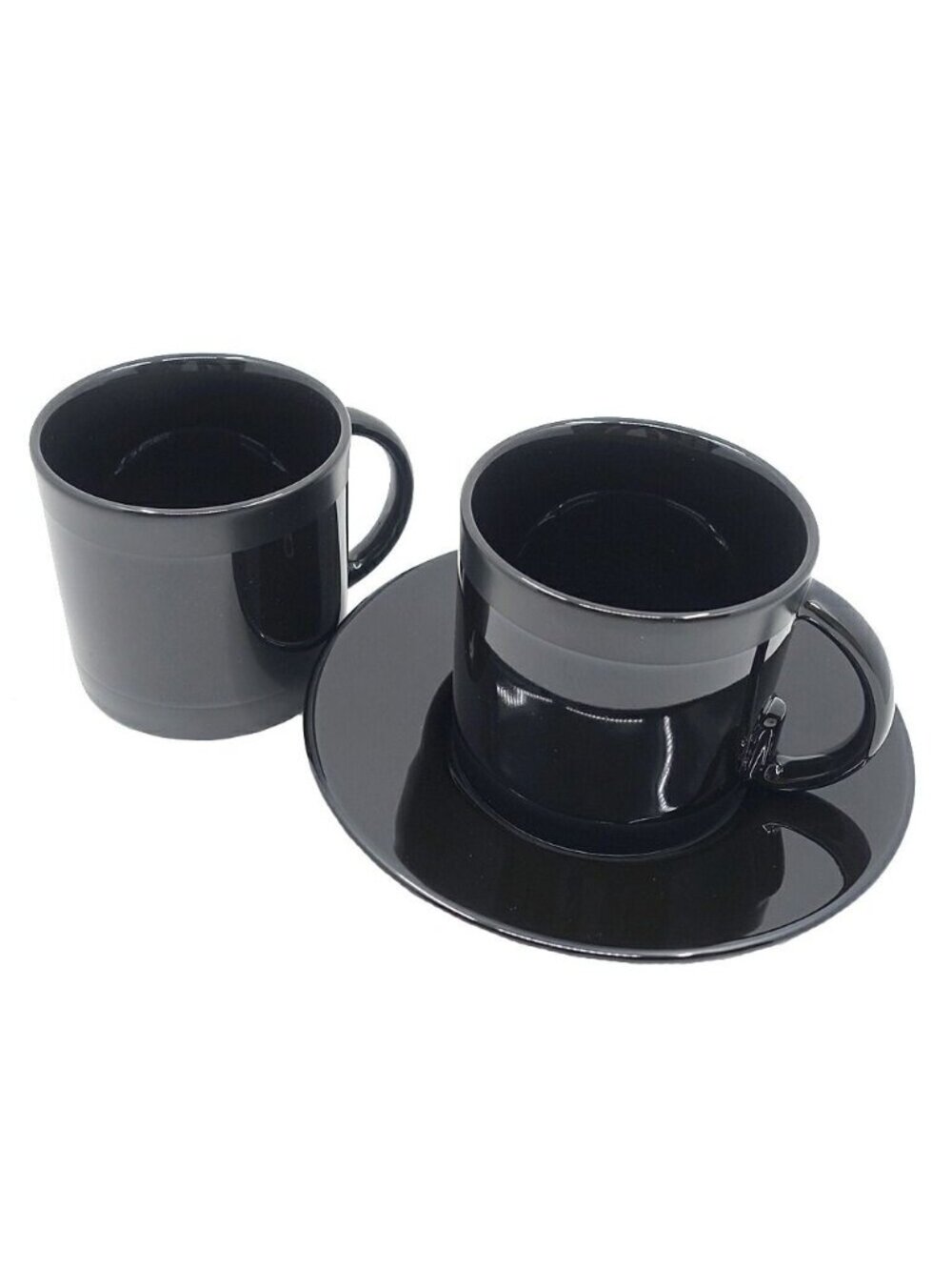 Gucci Cup & Saucer Black BK Porcellana Porcelain Interior Tableware Collection